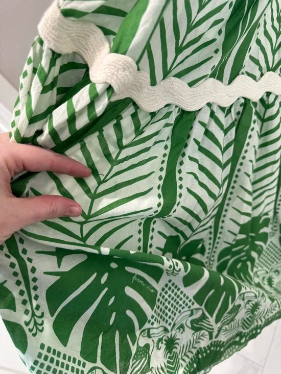 Farm Rio Macaw Green Elegance Crop and Maxi Set VGUC - Picture 10 of 10